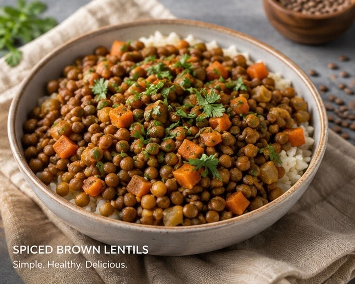 Difin Misir - Brown Whole Lentils